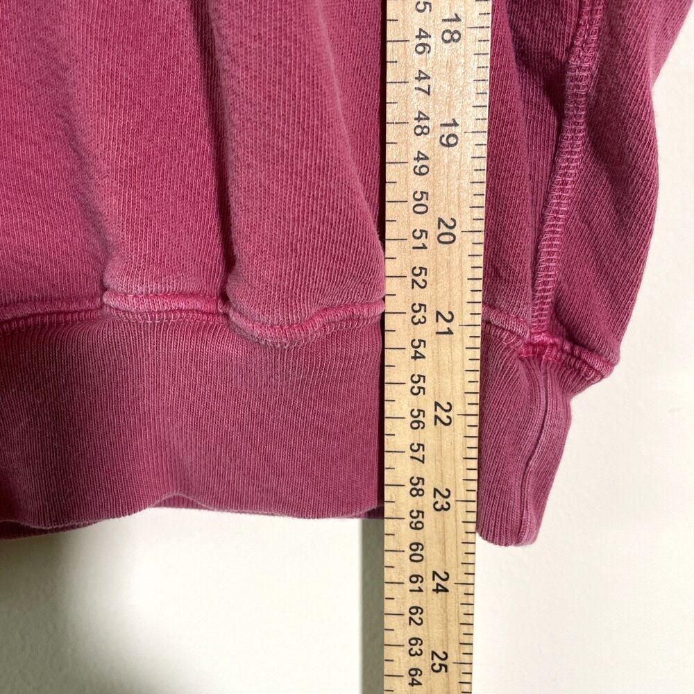 The Great Women's Puff Sleeve Sweater XS Plum Short Sleeve Disstred Look Cotton - Picture 5 of 8